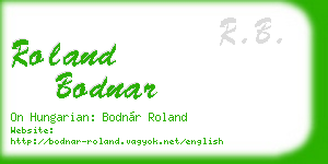 roland bodnar business card