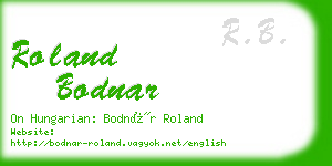roland bodnar business card